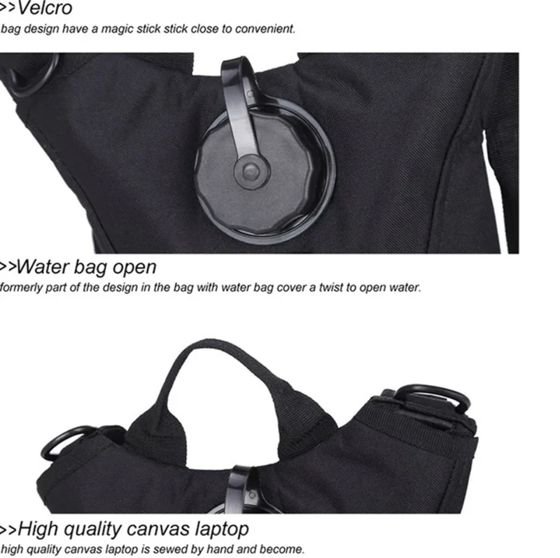 3L Waterproof Water Bag Outdoor Sports Backpack Travel Cycling Water Bag