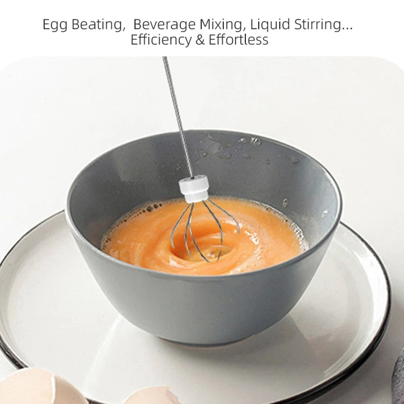 Electric Coffee Frother Milk Whisk Egg Beater Mini Food Blender