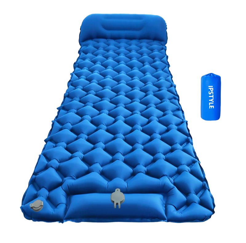 Outdoor Sleeping Mat/Pad Camping Inflatable Mattress with Pillows Travel Mat Folding Bed