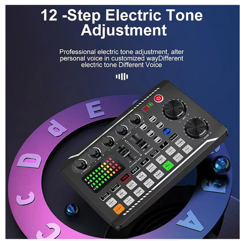 IPSTYLE DJ Equipment Microphone Sound Card Console Studio Sound Card Kit