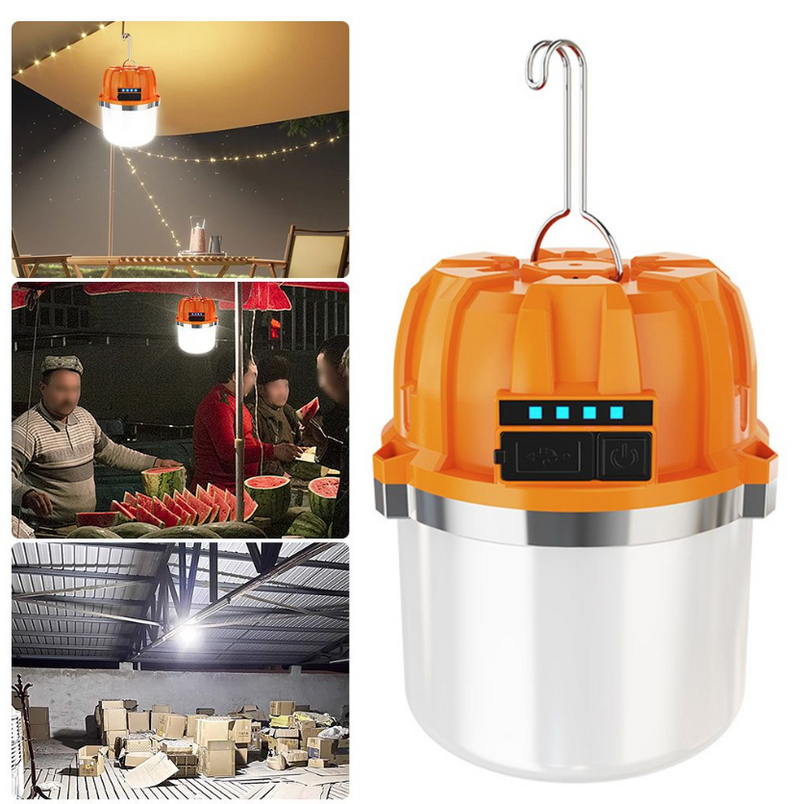 LED Camping Light Outdoor Camping BBQ Tents Hanging Lantern PowerBank