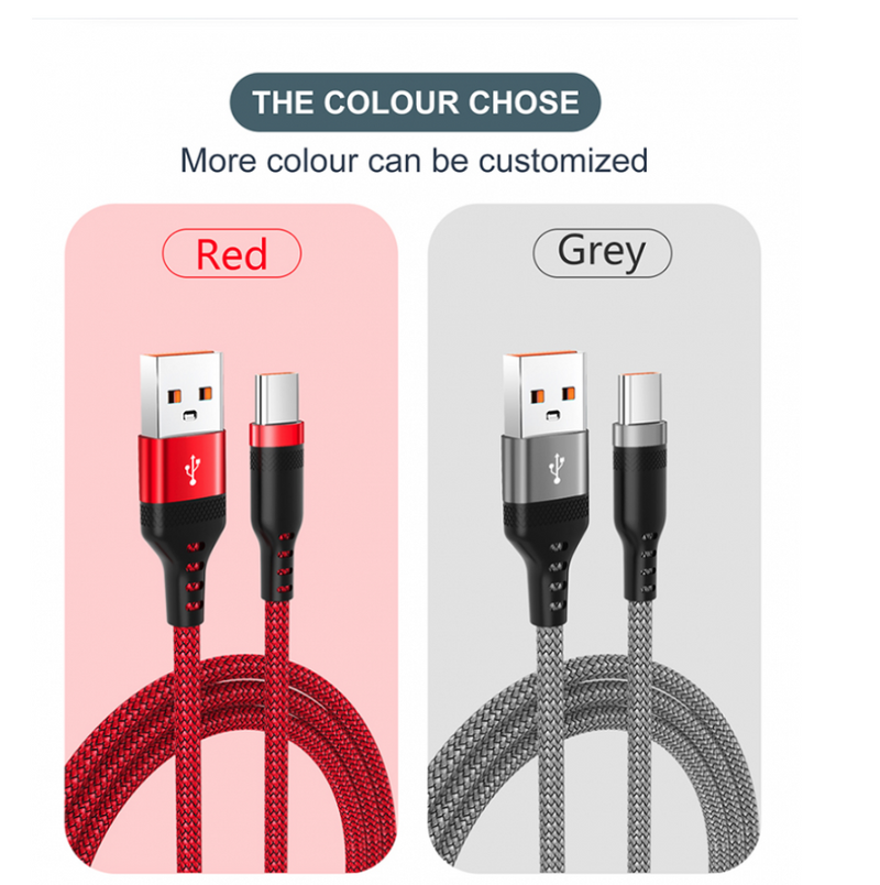 USB Type C Cable Super Fast Charge Cable Quick Charge 3M Cable