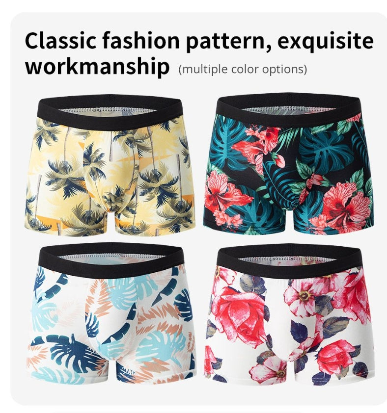 IPSTYLE MEN'S Underwear Comfortable and Breathable Crotch Boxers Teenagers