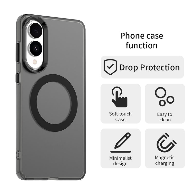 Phone Case for Samsung Galaxy S25 Edge, Compatible with Magsafe,Shockproof Magnetic Case Cover