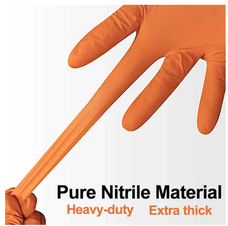 Heavy Duty Disposable Nitrile Gloves 8Mil Extra Thick