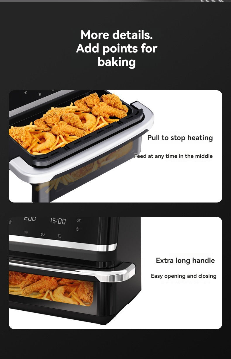 Air Fryer Large-Capacity Stainless Steel for Home Use Smart Multi-Functional