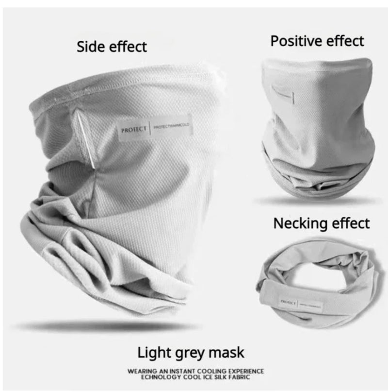 IPSTYLE Ice Silk Mask Neck UV Protection Face Cover Sunscreen Face