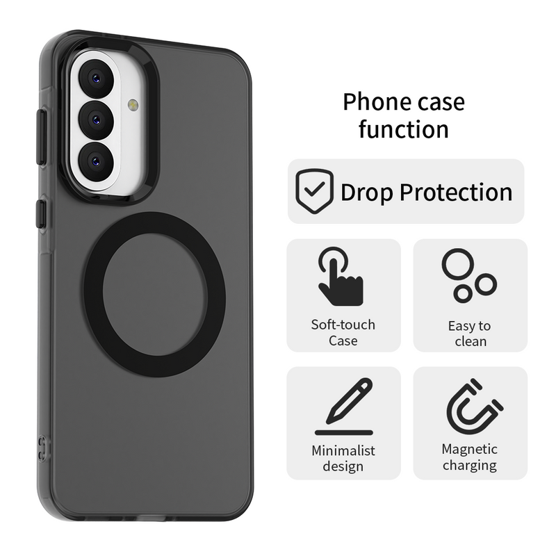 Phone Case for Samsung Galaxy A37, Compatible with Magsafe,Shockproof Magnetic Case Cover