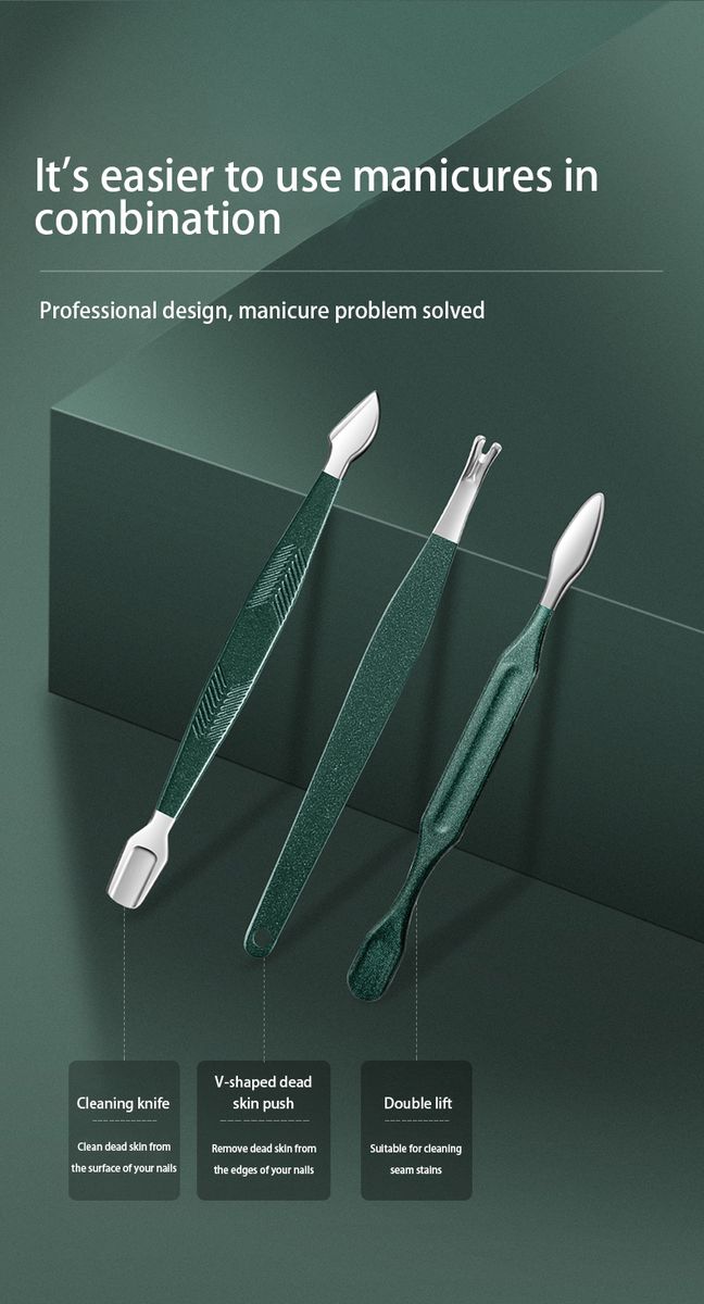 IPSTYLE Nail Clippers Set With Folding Bag Manicure Cutter Kits Beauty Tool