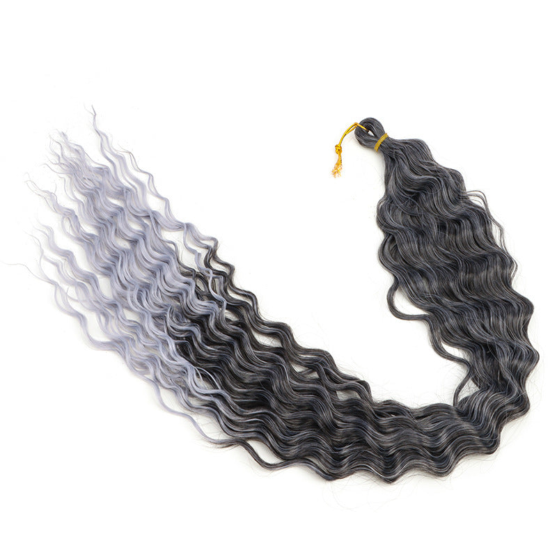 Crochet-style Synthetic Hair Extensions, Deep Wave Bulk Hair (30inch) Deep Wave Crochet Hair