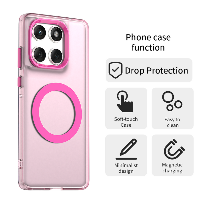 Phone Case for Motorola Edge 60 Fusion, Compatible with Magsafe,Shockproof Magnetic Case Cover