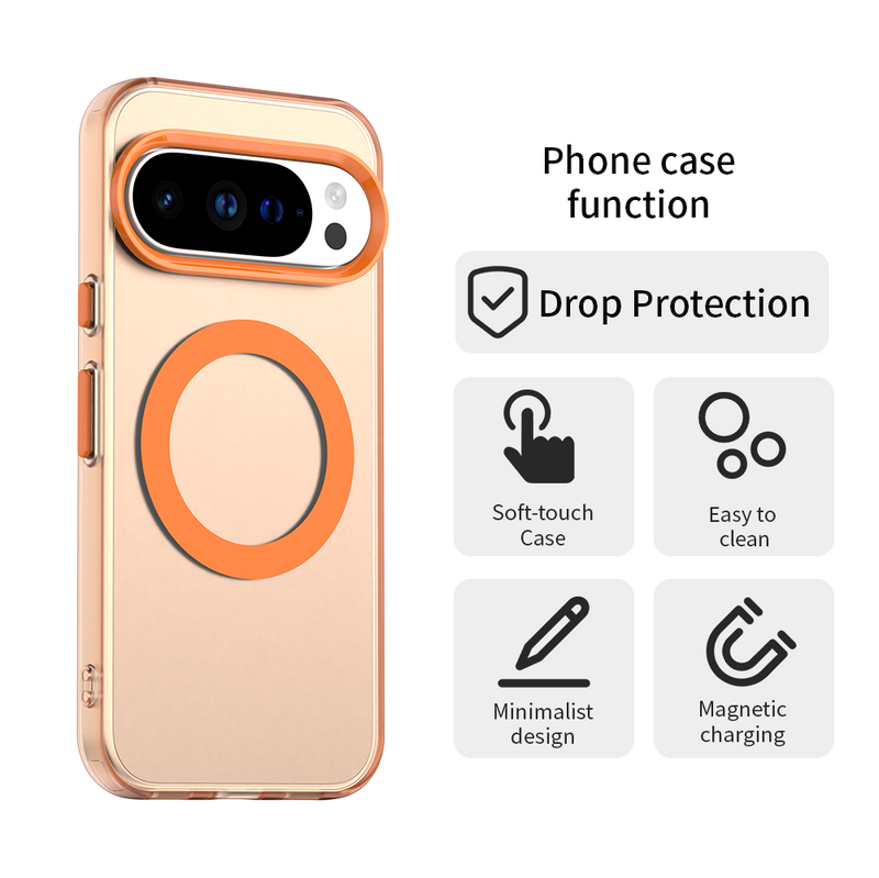 Phone Case for Google Pixel 10 Pro XL, Compatible with Magsafe,Shockproof Magnetic Case Cover