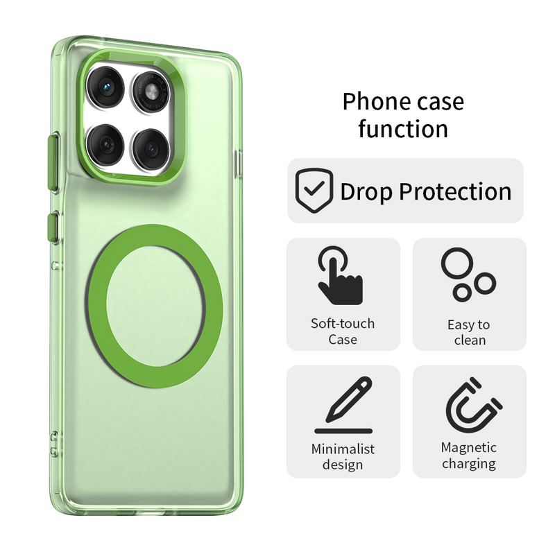 Phone Case for Motorola Edge 60 Pro, Compatible with Magsafe,Shockproof Magnetic Case Cover