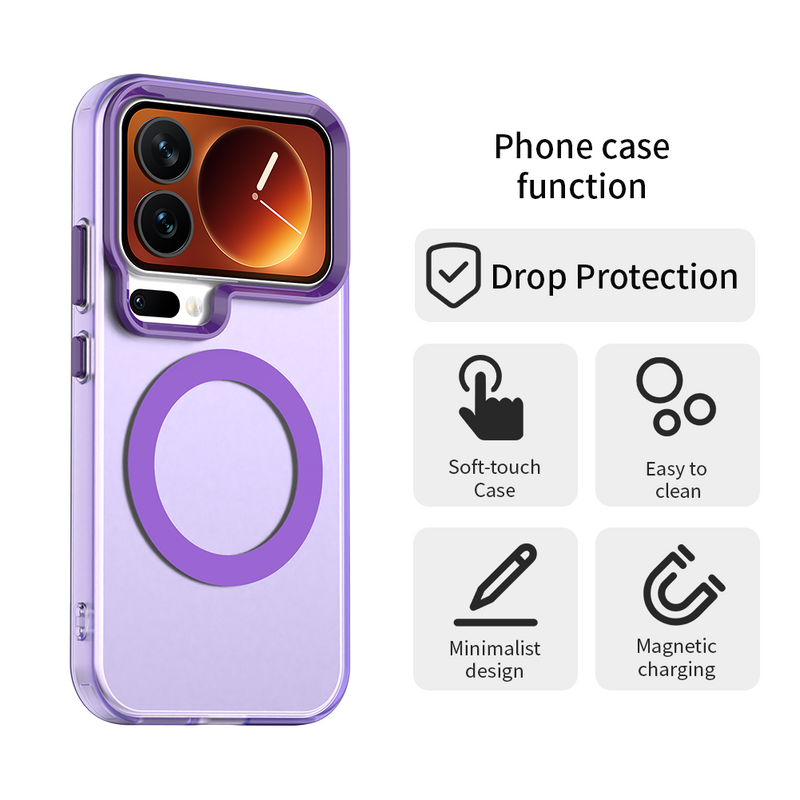 Phone Case for Xiaomi 17 Pro Max, Compatible with Magsafe,Shockproof Magnetic Case Cover