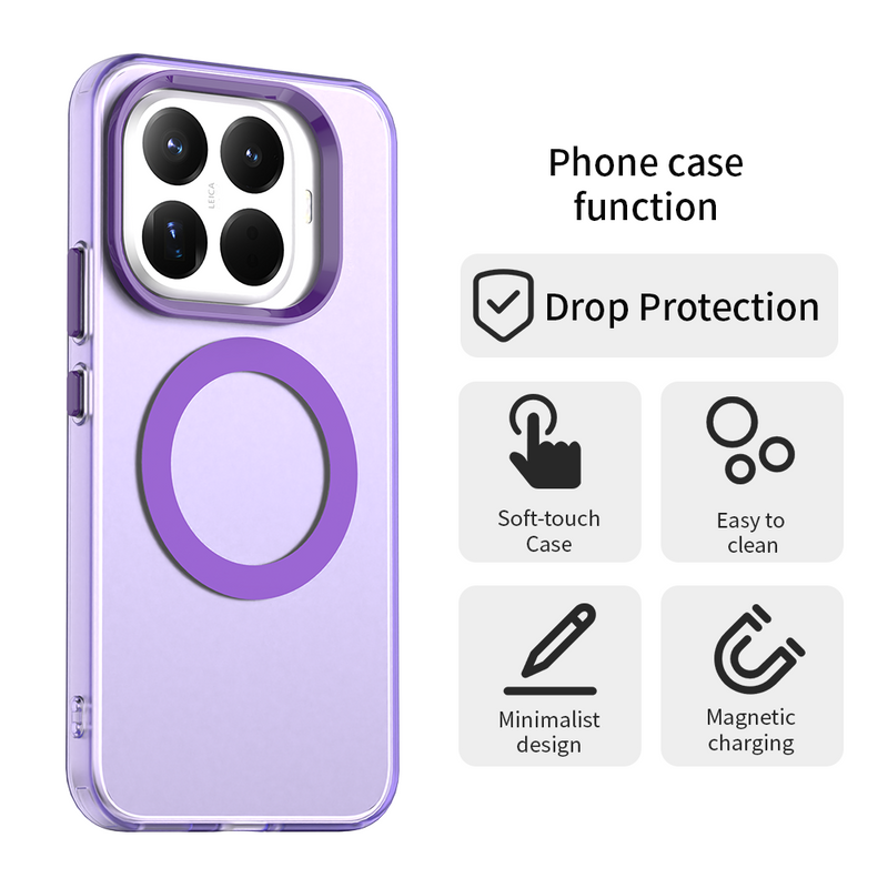 Phone Case for Xiaomi 15T Pro, Compatible with Magsafe,Shockproof Magnetic Case Cover