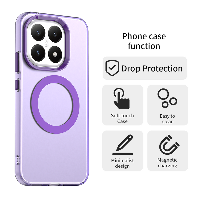 Phone Case for Xiaomi 15T, Compatible with Magsafe,Shockproof Magnetic Case Cover