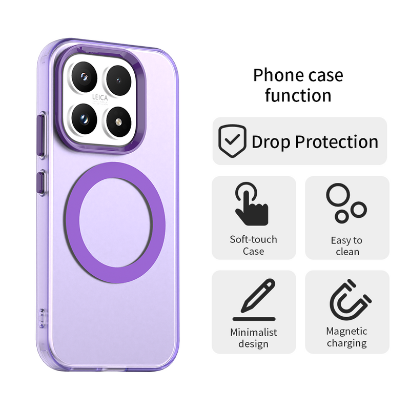Phone Case for Xiaomi 17, Compatible with Magsafe,Shockproof Magnetic Case Cover