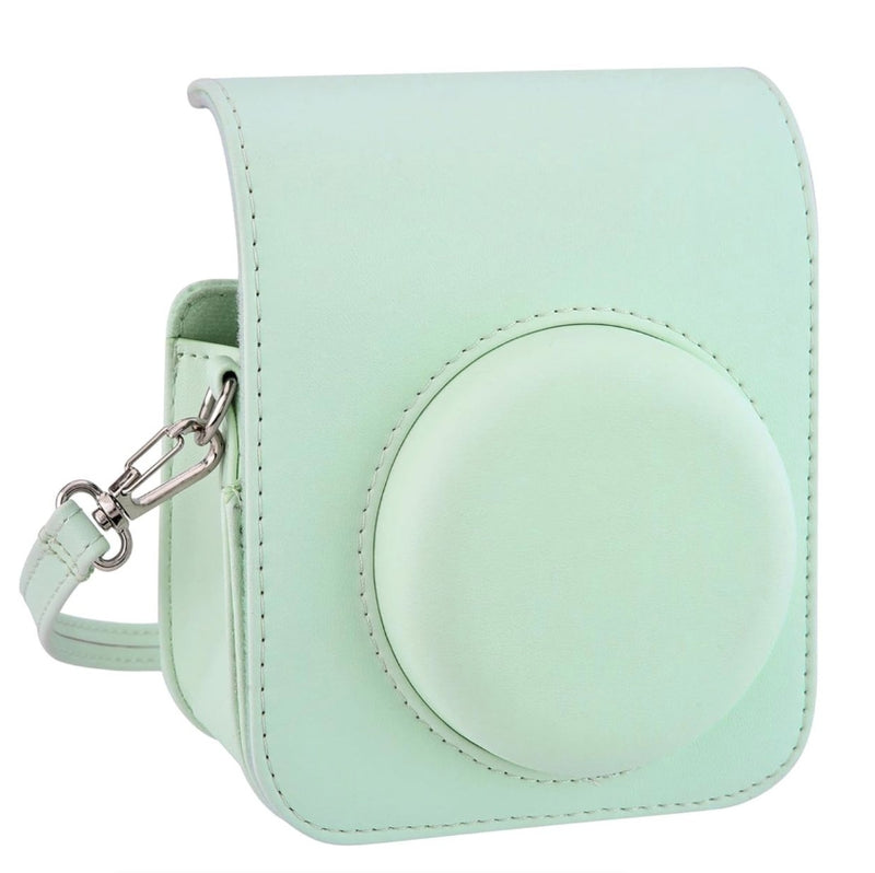 PU Leather Camera Case for Fujifilm Instax Mini 12 with Adjustable Strap