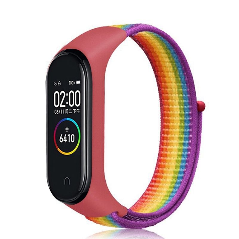 Nylon Weave Watch Strap Compatible with Xiaomi Mi Band 7