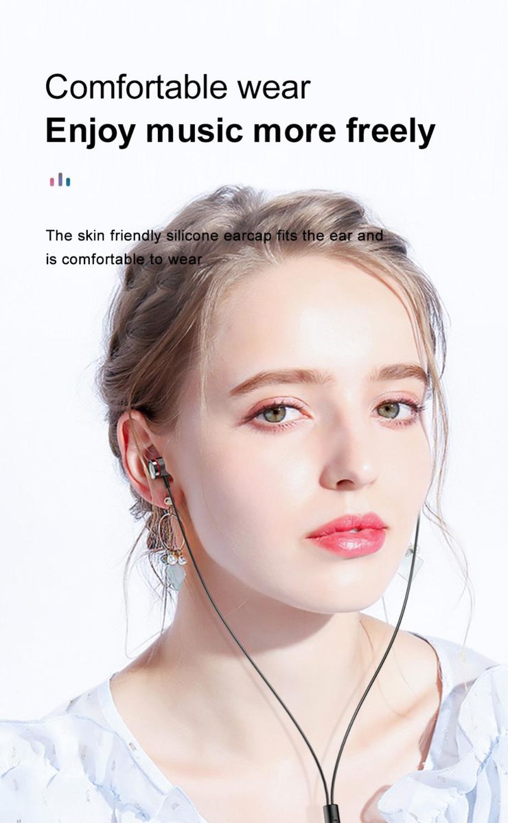 Type-C Headset 9D Bass Stereo Earbuds In-Ear Handsfree Earphones For Phones
