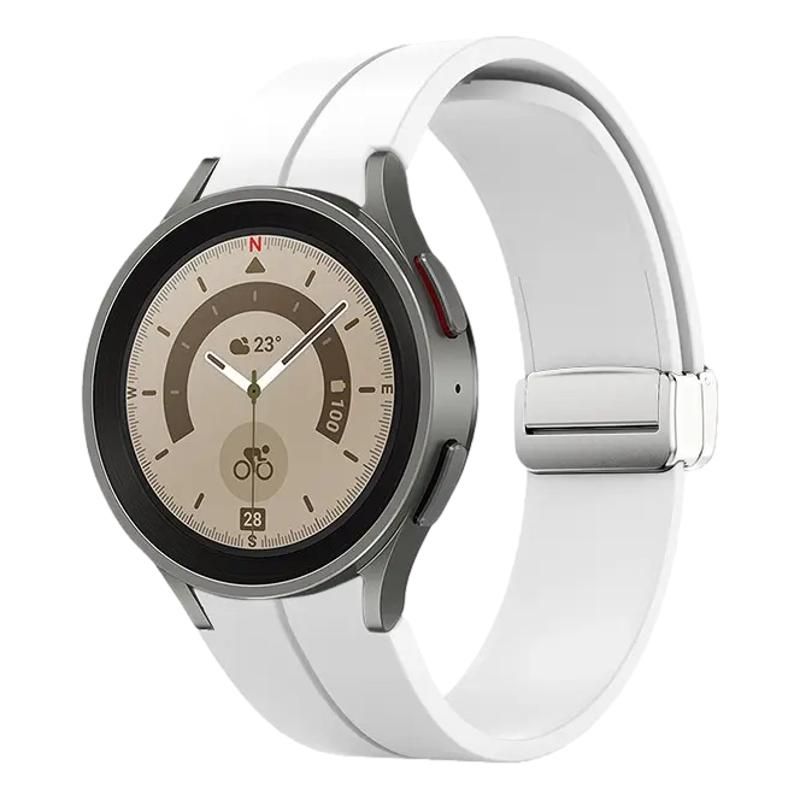 20mm Sil Magnetic Buckle Silicone Band compatible with Samsung Galaxy Watch
