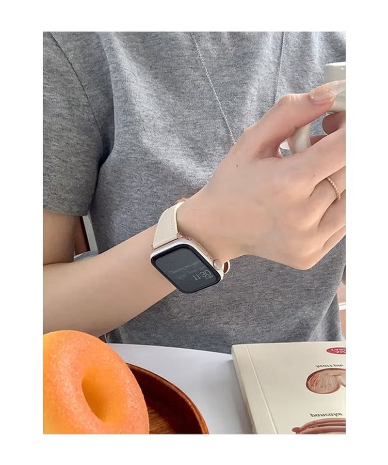 Leather Watch Band Compatible with Apple Watch Band 38/40/41mm
