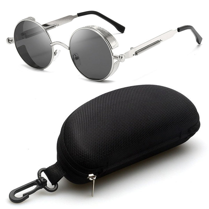 Round Metal Frame Sunglasses Men Women Retro Steampunk Glasses Sunglasses