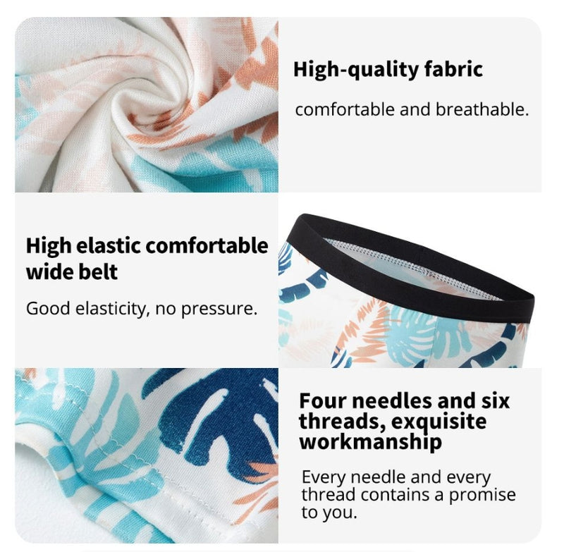 IPSTYLE MEN'S Underwear Comfortable and Breathable Crotch Boxers Teenagers