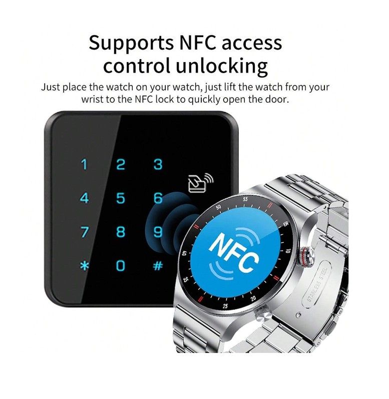 Multi-Functional Wireless NFC Access Control Smart Watch