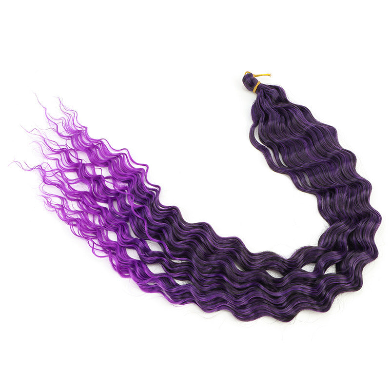 Crochet-style Synthetic Hair Extensions, Deep Wave Bulk Hair (30inch) Deep Wave Crochet Hair