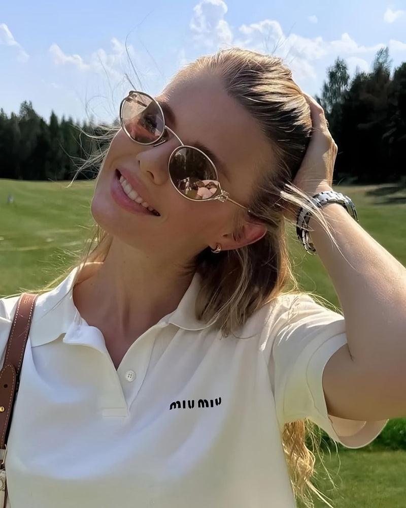 Trendy Small Round Sunglasses – Retro Oval Frame for Men & Women, 100% UV Protection & Anti-Glare
