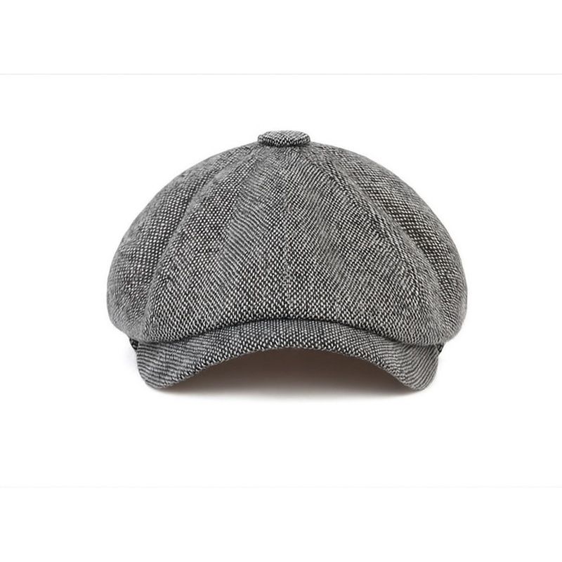 Men's Newsboy Hats Peaky Autumn Vintage Herringbone Octagon Cap Classic Lightweight Beret Hats Vintage Baker Boy Cap