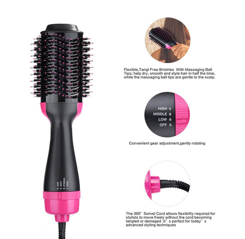 3-in-1 Hair Dryer, Volumiser & Styler with Ceramic Heater