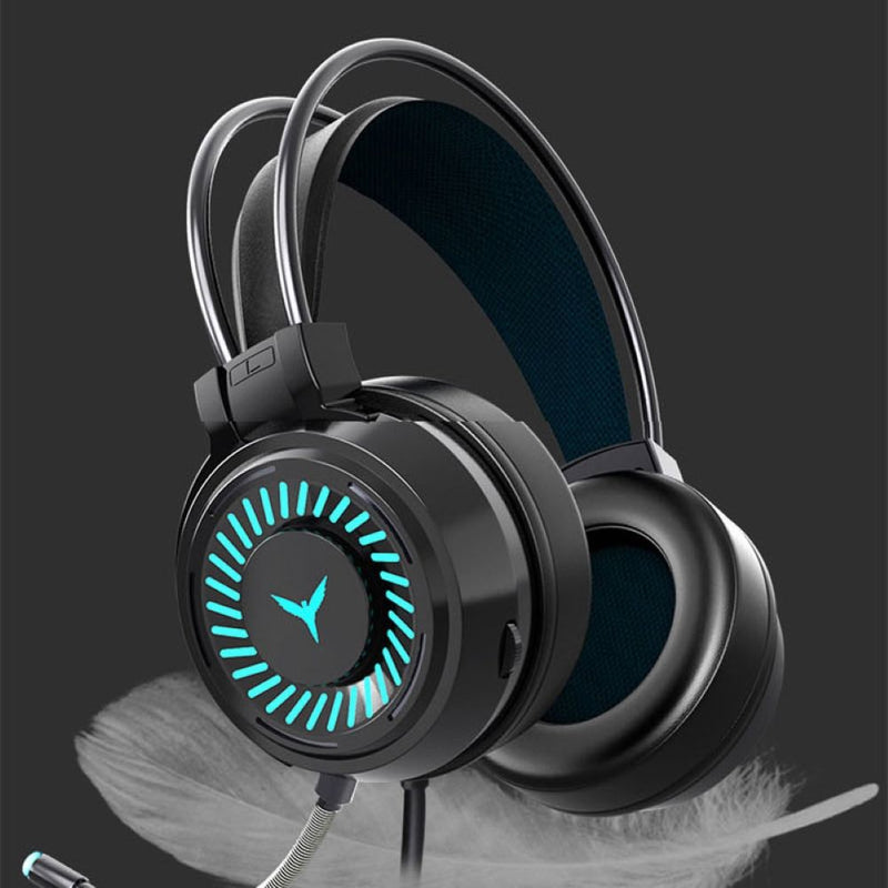 LED Light Surround Sound Gamer Headphones with Mic for PC/Laptop