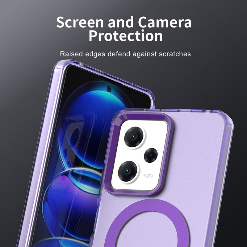 Phone Case for Xiaomi Redmi Note 12 Pro 5G, Compatible with Magsafe, Shockproof Magnetic Case Cover