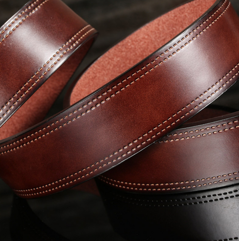 Men Quality Leather Belt Luxury Designer Alloy Pin Buckle Belts