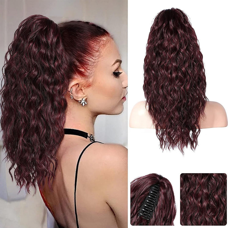 Womans Double Ponytail with Cornrow-style Voluminous