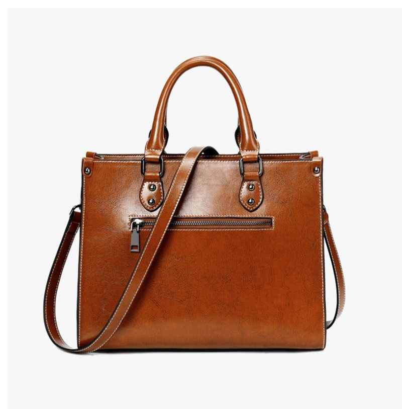 Women's Handbags Genuine Leather Lady Cowboy Shoulder Tote Bag