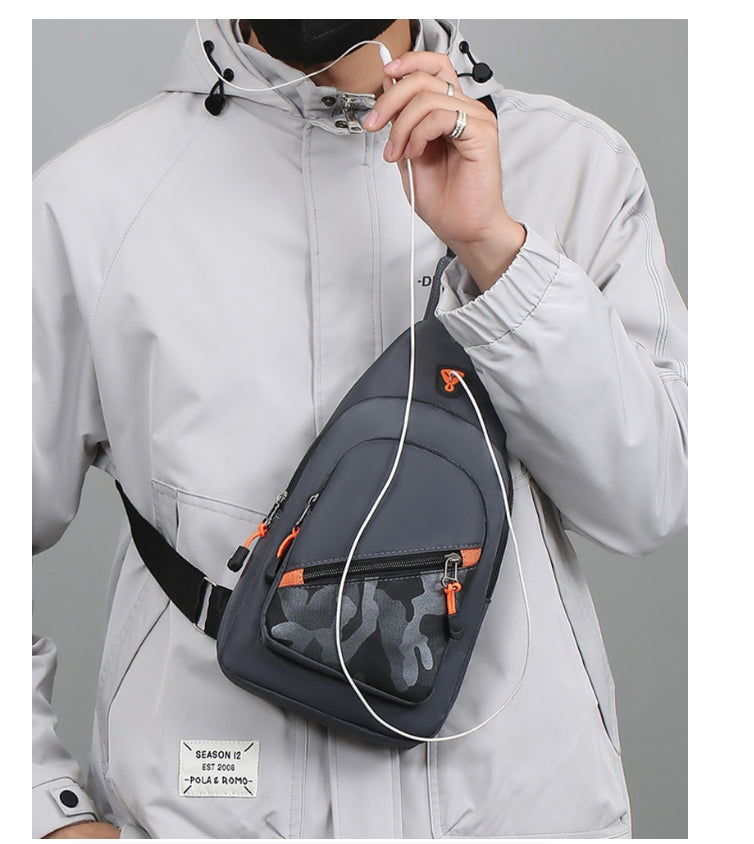 Men's Chest Bag Portable Casual Shoulder Bag Trendy UniqueCross body Bag