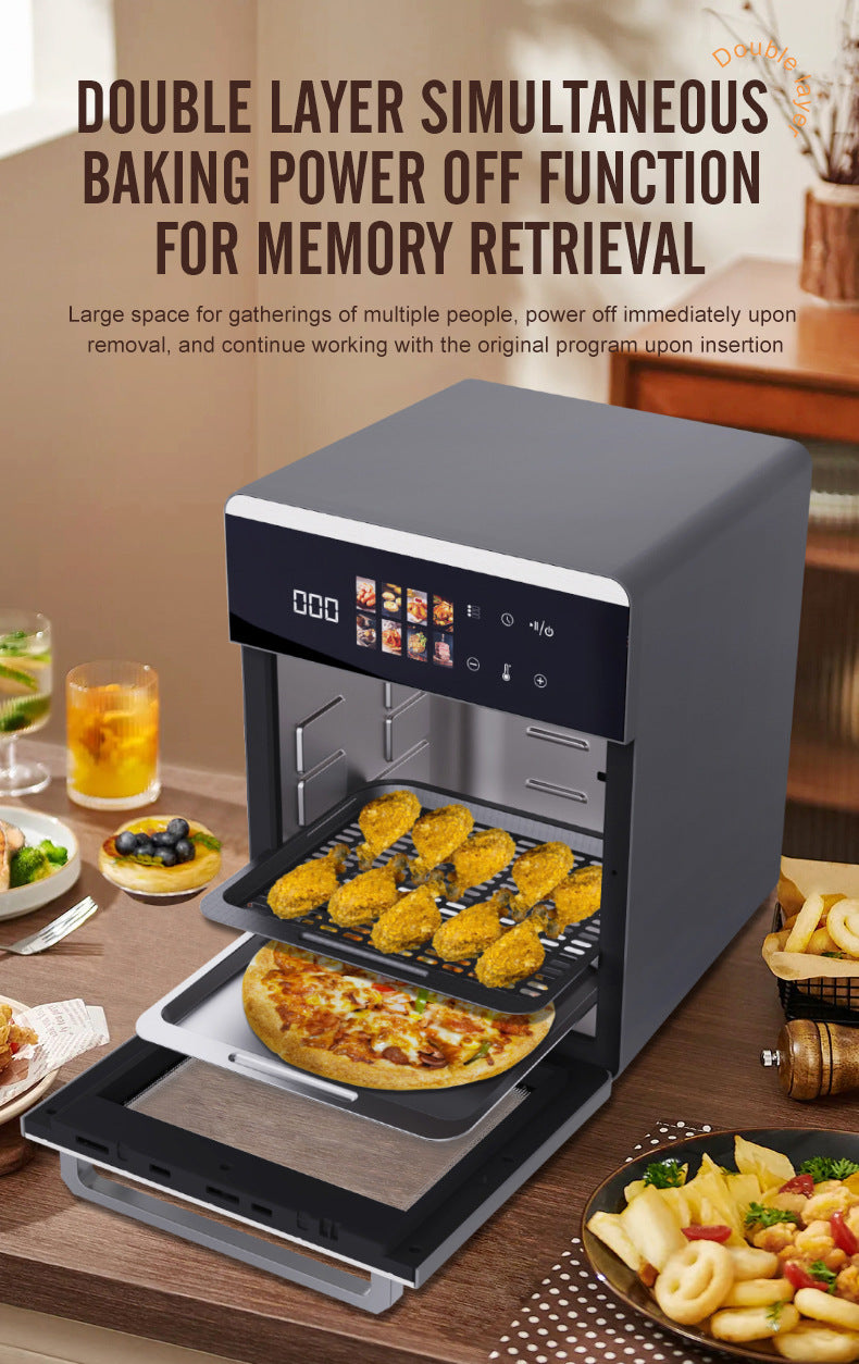 16L Air Fryer 2-in-1 Oven Multi-functional Smart Electric Fryer