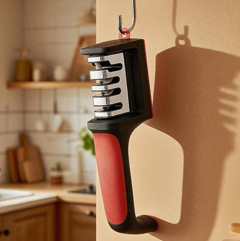 IPSTYLE Kitchen Knife Sharpener, 3/4 Stage Ousehold Multifunctional Handheld