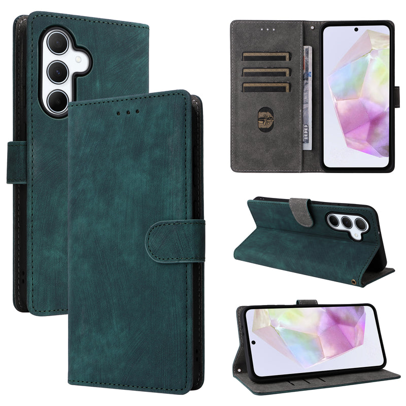 Flip Cover for Samsung Galaxy A36 PU Leather Phone Case [RFID Blocking] With Hand Strap