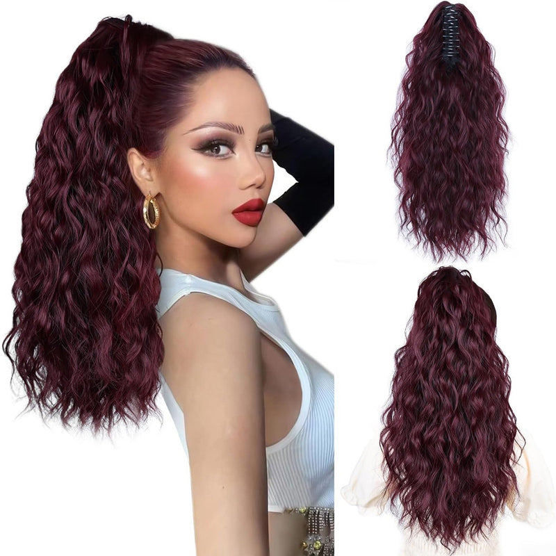 Womans V-Tip Pre-Bonded High-Temperature Fibre Ponytail Wig (18inch/45cm long)