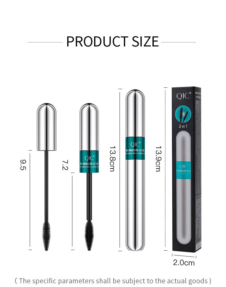 2 in 1 Double Effect long lasting mascara Waterproof Lengthening Mascara