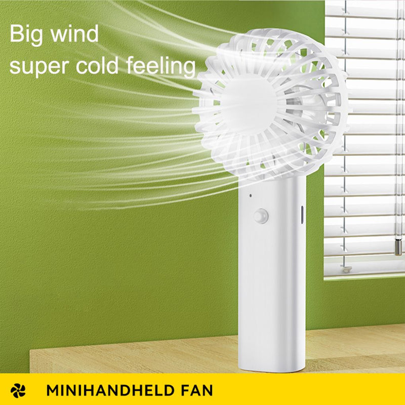 Portable Handheld Fan Small Cooling USB Rechargeable Mute Handheld Fan