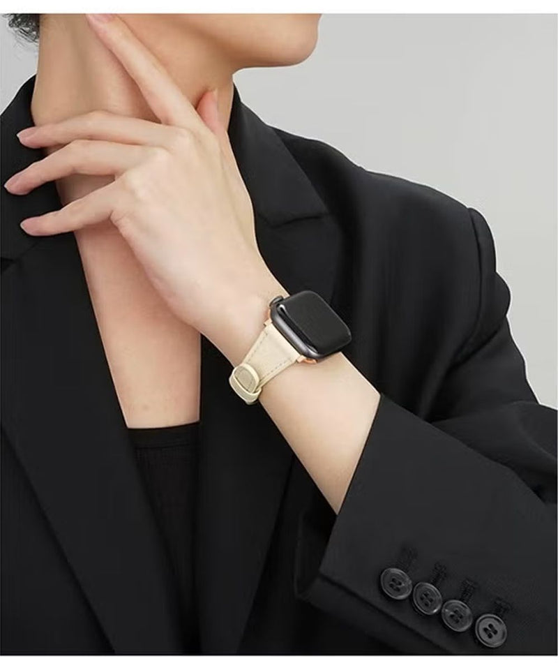 Leather Watch Band Compatible with Apple Watch Band 38/40/41mm