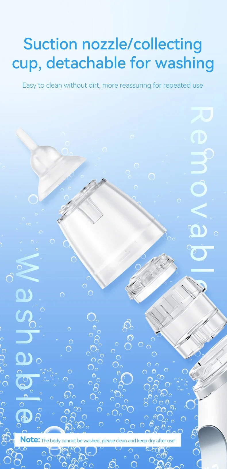 Electric Baby Nasal Aspirator with Music for Efficient Mucus Removal