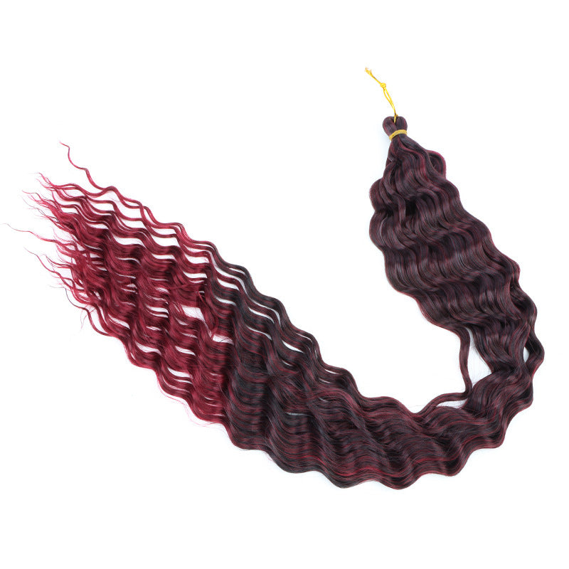 Crochet-style Synthetic Hair Extensions, Deep Wave Bulk Hair (30inch) Deep Wave Crochet Hair