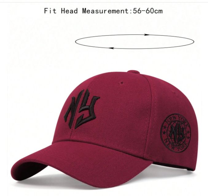 NY Embroidered Baseball Cap