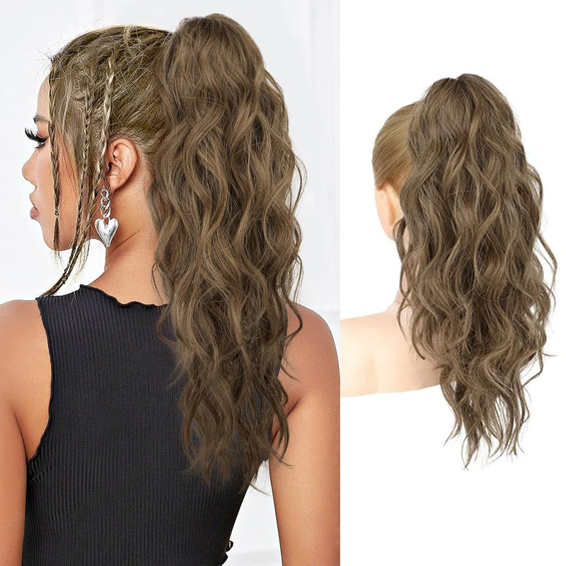 Womans Double Ponytail with Cornrow-style Voluminous